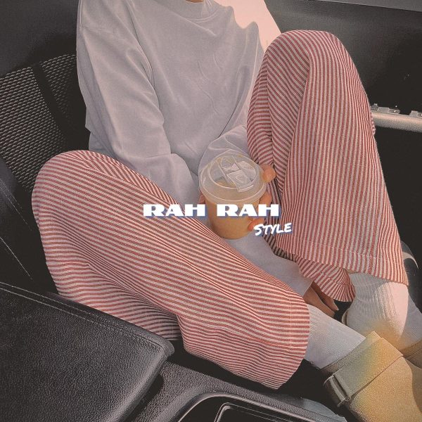 شلوار راه راه قرمز تابستونه
